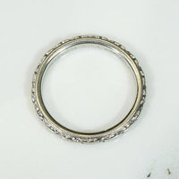 Fresh "Orange Blossom" White Gold Band by Traub