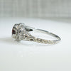 Bows and Daisies Filigree Garnet Ring