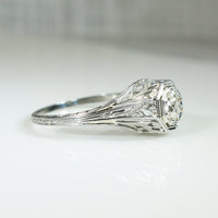 Intricate Filigree and Old European Cut Diamond Ring