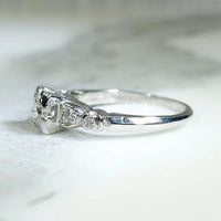 Classic 1940s Diamond & Platinum Engagement Ring