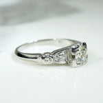 Classic 1940s Diamond & Platinum Engagement Ring