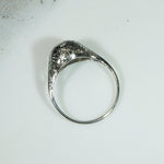 Lovely Filigree OEC Diamond Ring