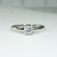 Classic Diamond & Platinum Solitaire Ring from Jabel
