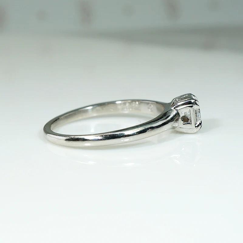 Classic Diamond & Platinum Solitaire Ring from Jabel