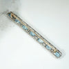 Ethereal Aquamarine Bar Pin with Rose Cut Diamonds
