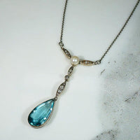 Spellbinding "Y" Necklace in Diamond, Pearl & PasteSpellbinding "Y" Necklace in Diamond, Pearl & Paste