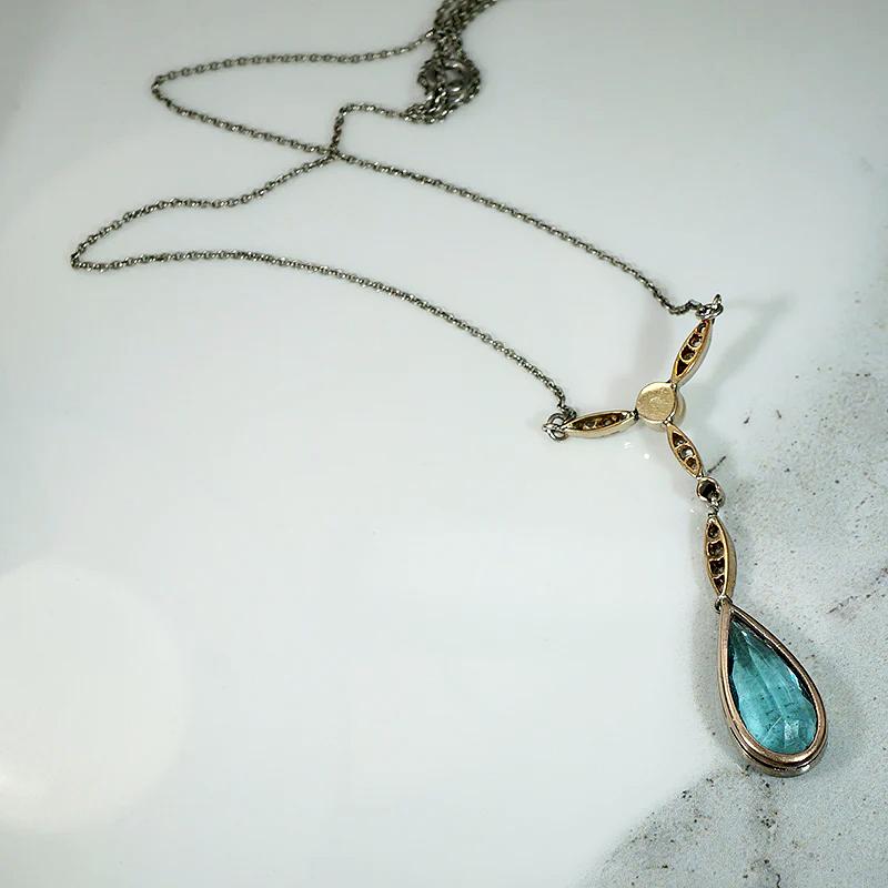 Spellbinding "Y" Necklace in Diamond, Pearl & PasteSpellbinding "Y" Necklace in Diamond, Pearl & Paste