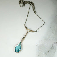 Spellbinding "Y" Necklace in Diamond, Pearl & PasteSpellbinding "Y" Necklace in Diamond, Pearl & Paste