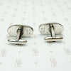 Sculptural Silver Cufflinks by Orb