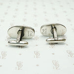Sculptural Silver Cufflinks by Orb