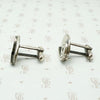 Sculptural Silver Cufflinks by Orb