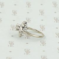 Diamond and White Gold Pinwheel Ring