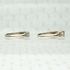 Wonderful White Gold & Diamond Wedding Set, side view