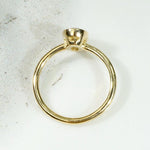 Stunning 1ct Light Brown Oval Diamond Solitaire Ring