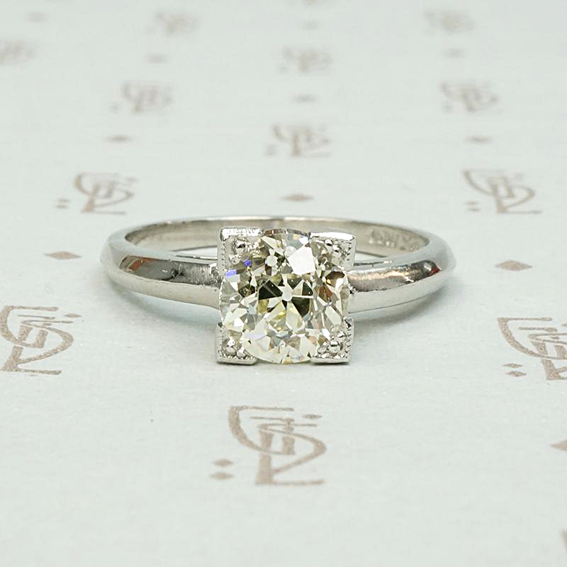 Balanced Beauty Pale Yellow Diamond Solitaire Ring