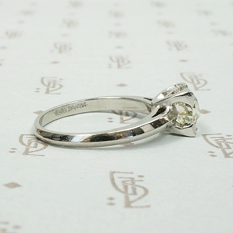 Balanced Beauty Pale Yellow Diamond Solitaire Ring