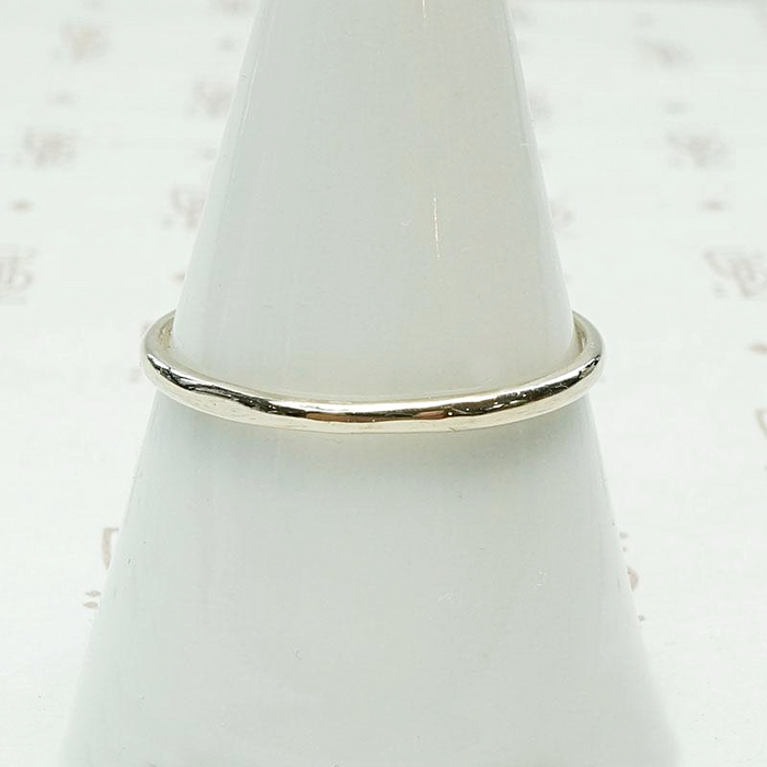 Italian White Gold Mens Wedding Band