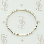 Italian White Gold Mens Wedding Band