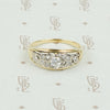 Romantic 1940's Two-Tone Diamond Band
