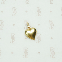 Italian Witch's Heart Gold Charm