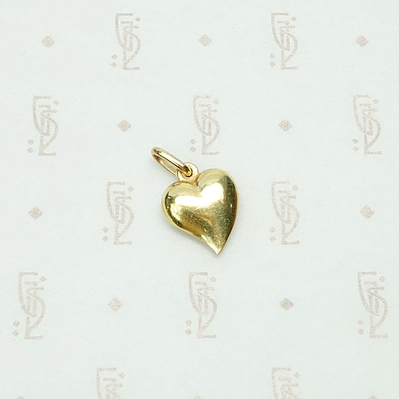 Italian Witch's Heart Gold Charm