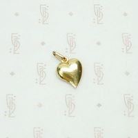 Italian Witch's Heart Gold Charm