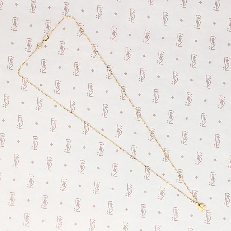 Tiny Lucky Charm Four Leaf Clover Necklace