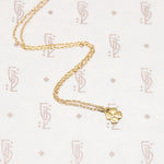 Tiny Lucky Charm Four Leaf Clover Necklace
