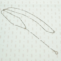 Sterling Round & Bar Link Lorgnette Chain