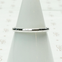 Knife Edge Band in White Gold by Jabel