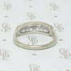 Decorative Diamond & White Gold 1940s Band