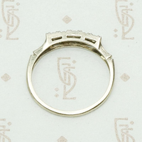 Decorative Bead Set Diamond Deco Band, top view.