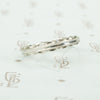 1940's fancy engraved platinum wedding band