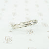 Fancy Scalloped Platinum 1940s Wedding Band
