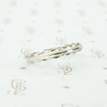 Fancy Scalloped Platinum 1940s Wedding Band