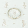 Fancy Scalloped Platinum 1940s Wedding Band
