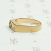 Stylish Asymmetrical Signet Ring