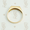 Stylish Asymmetrical Signet Ring