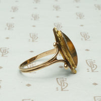 Alaskan Gold Rush Mastodon Tusk & Gold Nugget Ring