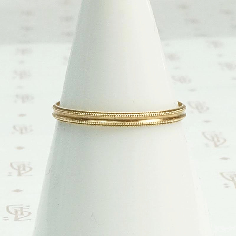 Milgrain Edges NOS 1930s Wedding Band