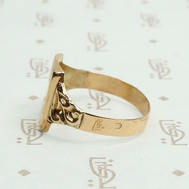 Unusual Georgian Gold Ring Hallmarked France