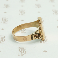 Unusual Georgian Gold Ring Hallmarked France