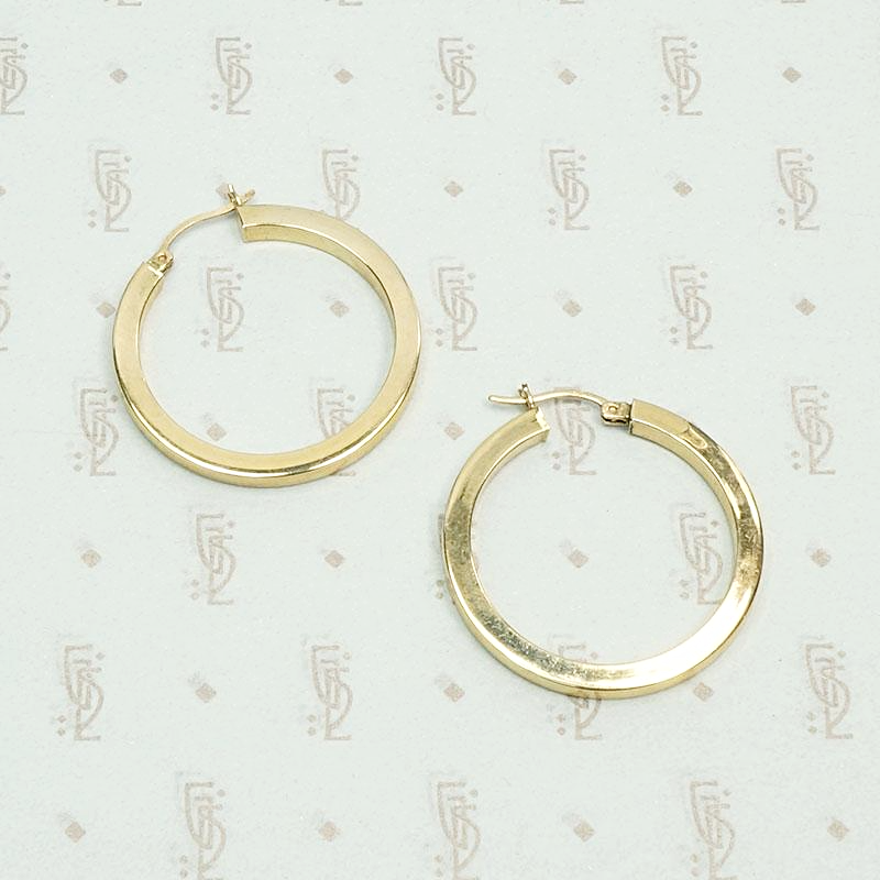 Goldilocks Vintage Gold Hoop Earrings