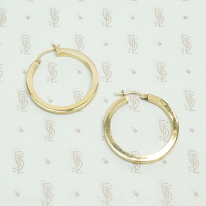 Goldilocks Vintage Gold Hoop Earrings
