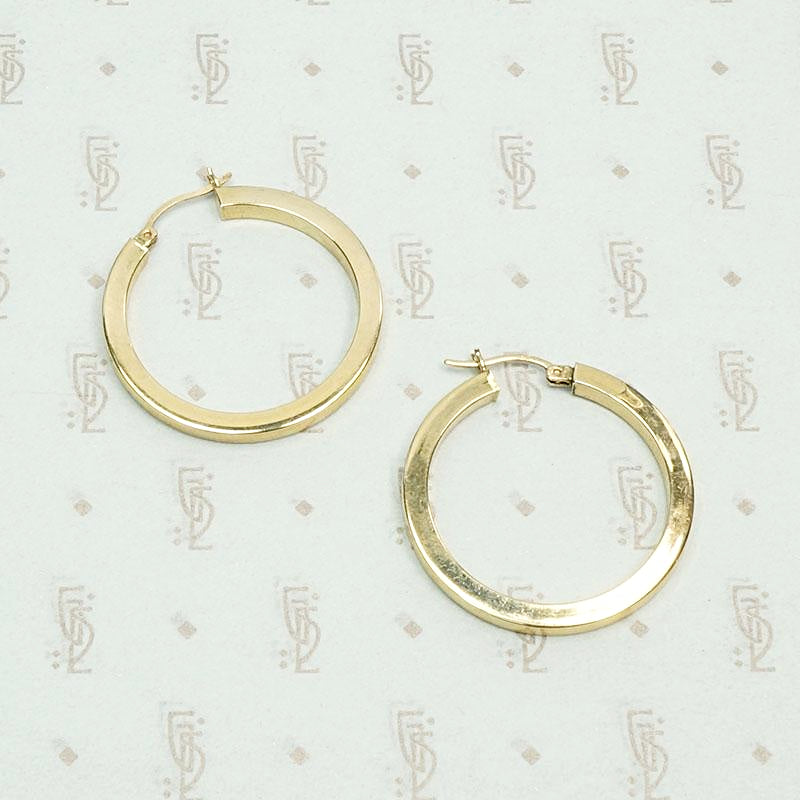 Goldilocks Vintage Gold Hoop Earrings