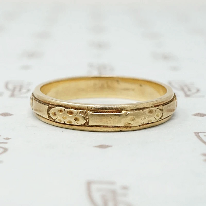 Rosy Gold Blossom Band