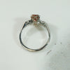 Imperial Topaz Platinum Diamond Engagement Ring