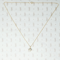 1920s Two Tone Gold and Diamond Pendant