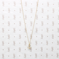 Nautical & Nice Tiny Gold Anchor Charm Necklace