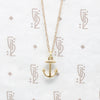 Nautical & Nice Tiny Gold Anchor Charm Necklace